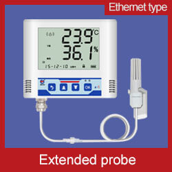 Extended type Ethernet temperature data logger