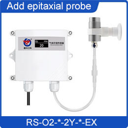 Oxygen transmitter with extended probe