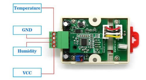 RS485 temperature and humidity sensor