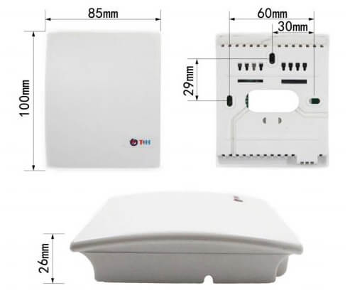 RS-WS-*-2D Industrial Wall-Mounted Temp & Humidity Sensor, +-1% RH