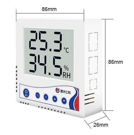 Temperature humidity sensor size