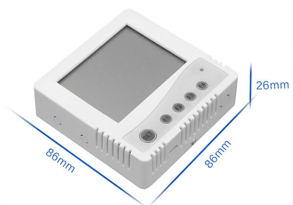 Indoor 86 size temperature humidity sensor with smart alarm