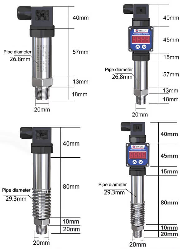 pressure sensor size
