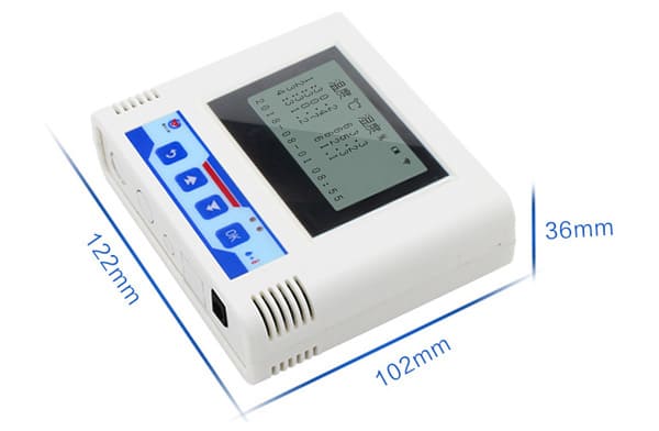 temperature and humidity recorder size