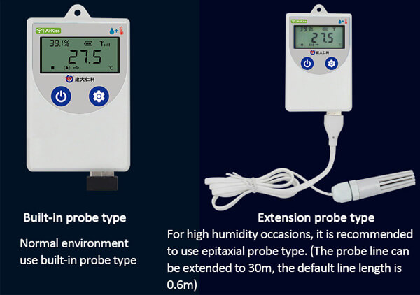 two types of wifi data loggers