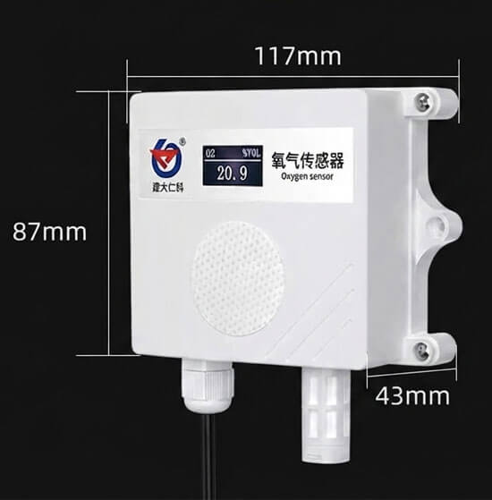 wall mounted oxygen transmitter