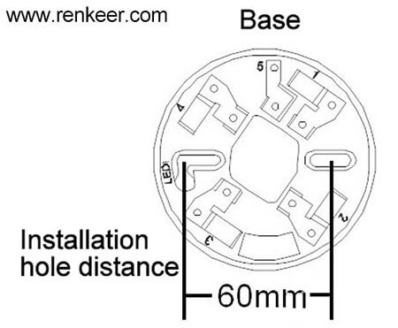 wall mounted smoke detector