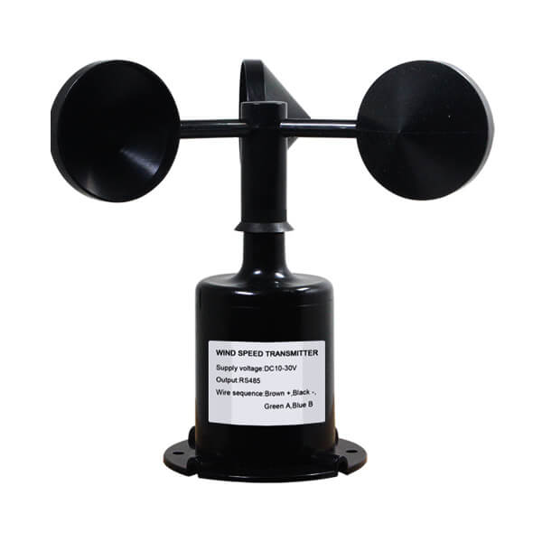 3 Cups Wind Speed Sensor Anemometer 12 24 V dc Supply ACSII Protocol RS232 Output 