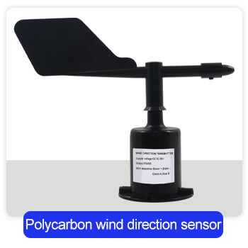 Polycarbonate wind direction sensor