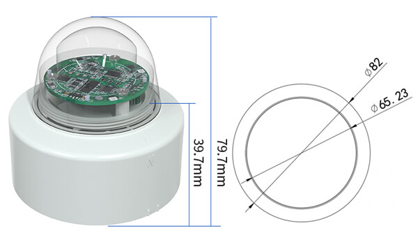 optical rain gauge diagram