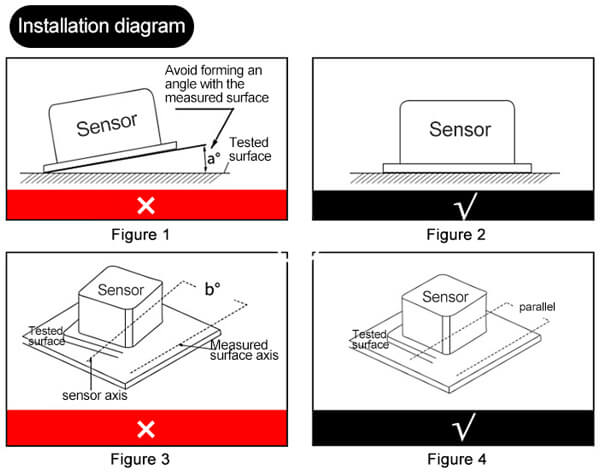 tilt sensor installation