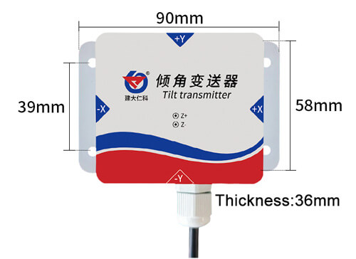 tilt sensor size