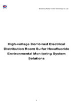 Sulfur hexafluoride environmental monitoring system in power distribution room