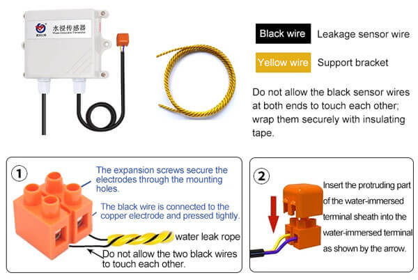 water leak sensor installation
