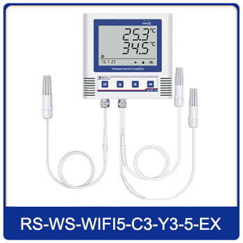 three channel temperature data logger with PVC probe