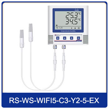 two channel temperature data logger with PVC probe