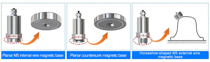 Vibration sensor magnetic mounting