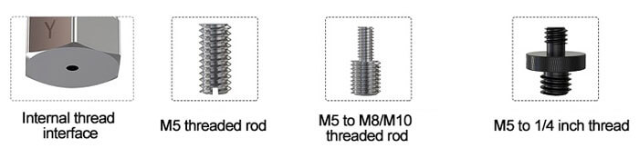 Vibration sensor threaded mounting