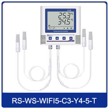 four channel temperature data logger with PVC probe