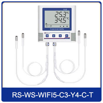 four channel temperature data logger with stainless steel probe