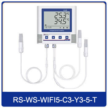 three channel temperature data logger with PVC probe