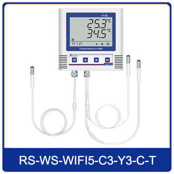 three channel temperature data logger with stainless steel probe