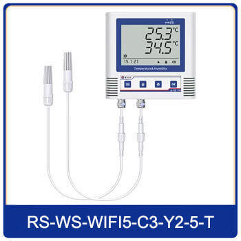 two channel temperature data logger with PVC probe